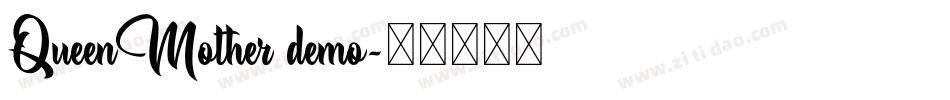 QueenMother demo字体转换